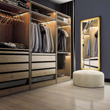Load image into Gallery viewer, Anya LED Freestanding Mirror in dressing room
