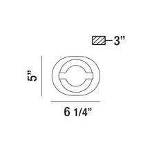 Load image into Gallery viewer, Balewood LED Bath Wall Light - line drawing.
