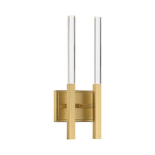Load image into Gallery viewer, Benicio LED Wall Light in Brushed Gold (2-Light).
