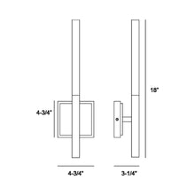 Load image into Gallery viewer, Benicio LED Wall Light - line drawing.
