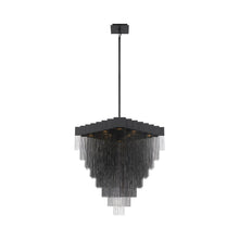 Load image into Gallery viewer, Bloomfield Oval LED Chandelier in Antique Brush Gold (18-Light).
