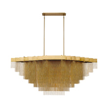 Load image into Gallery viewer, Bloomfield Oval LED Chandelier in Black (28-Light).
