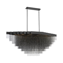 Load image into Gallery viewer, Bloomfield Oval LED Chandelier in Antique Brush Gold (28-Light).
