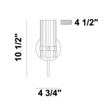 Load image into Gallery viewer, Brook Bath Wall Light - line drawing.
