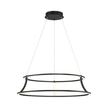 Load image into Gallery viewer, Cadoux LED Chandelier in Matte Black (Large).
