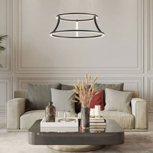Load image into Gallery viewer, Cadoux LED Chandelier in living room.

