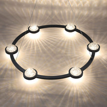 Load image into Gallery viewer, Circolo LED Ring Chandelier in Detail.
