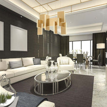 Load image into Gallery viewer, Coburg LED Chandelier in living room.
