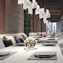 Load image into Gallery viewer, Coburg LED Chandelier in restaurant.
