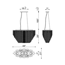 Load image into Gallery viewer, Cohen Chandelier - line drawing.
