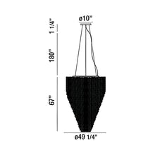 Load image into Gallery viewer, Cohen Chandelier - line drawing.
