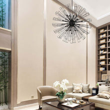 Load image into Gallery viewer, Dendelio Chandelier in living room.
