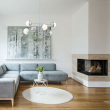 Load image into Gallery viewer, Fairmount LED Chandelier in living room.
