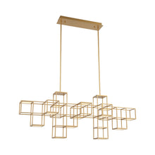 Load image into Gallery viewer, Ferro LED Linear Pendant Light in Gold (13-Light).
