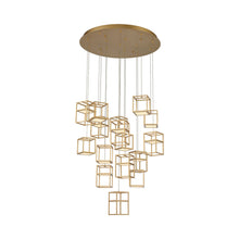 Load image into Gallery viewer, Ferro LED Multi Light Pendant Light in Gold.
