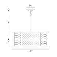 Load image into Gallery viewer, Grado Pendant Light - line drawing.
