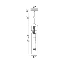 Load image into Gallery viewer, Mistero Pendant Light - line drawing.

