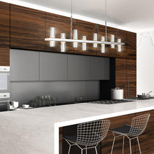 Load image into Gallery viewer, Netto LED Linear Pendant light in dining room.
