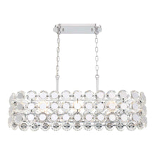 Load image into Gallery viewer, Perrene Linear Pendant Light in Gold.
