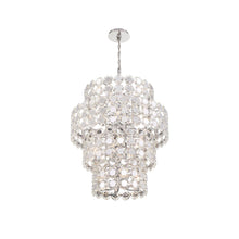 Load image into Gallery viewer, Perrene Multi Tier Chandelier in Detail.
