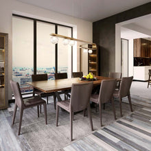 Load image into Gallery viewer, Phillimore LED Linear Pendant Light in dining room.
