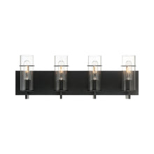 Load image into Gallery viewer, Pista Vanity Wall Light in Black (4-Light).
