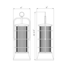 Load image into Gallery viewer, Rivamar Outdoor Pendant Light - line drawing.
