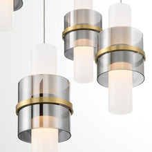 Load image into Gallery viewer, Rola LED Linear Pendant Light in Detail.
