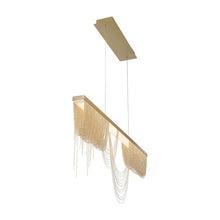 Load image into Gallery viewer, Tenda LED Linear Pendant Light in Detail.
