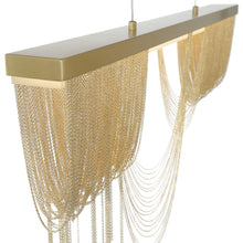 Load image into Gallery viewer, Tenda LED Linear Pendant Light in Detail.
