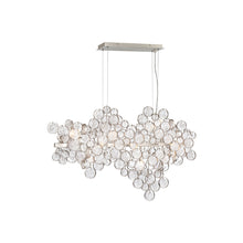 Load image into Gallery viewer, Trento Linear Chandelier in Champagne Silver (12-Light).
