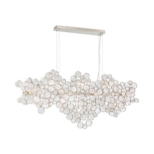 Load image into Gallery viewer, Trento Linear Chandelier in Champagne Silver (15-Light).
