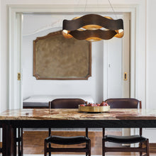 Load image into Gallery viewer, Vaughan LED Chandelier in dining room.
