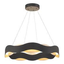 Load image into Gallery viewer, Vaughan LED Chandelier in Black/Vintage Nickel(Large).
