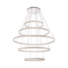 Load image into Gallery viewer, Verdura LED Multi Tier Chandelier in Grey (5-Ring).
