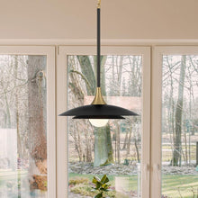 Load image into Gallery viewer, Welsh LED Pendant Light in living room.

