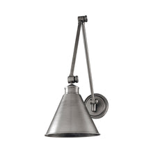 Load image into Gallery viewer, Exeter Wall Light in Antique Nickel.
