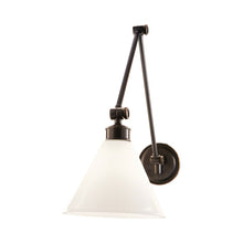 Load image into Gallery viewer, Exeter Wall Light in Glass/Old Bronze.
