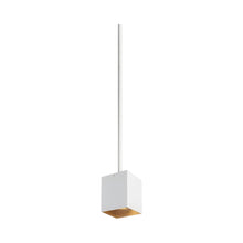 Load image into Gallery viewer, Exo 6 LED Pendant Light in 12-Inch/20-Degree/Matte White / Gold Haze.
