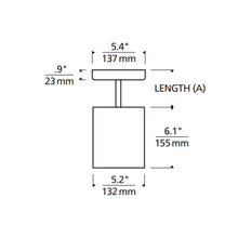 Load image into Gallery viewer, Exo 6 LED Pendant Light - line drawing.

