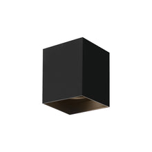Load image into Gallery viewer, Exo LED Flush Mount Ceiling Light in Small/20-Degree/Matte Black / Black.

