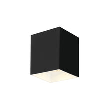Load image into Gallery viewer, Exo LED Flush Mount Ceiling Light in Small/20-Degree/Matte Black / White.
