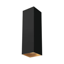 Load image into Gallery viewer, Exo LED Flush Mount Ceiling Light in Large/20-Degree/Matte Black / Gold Haze.
