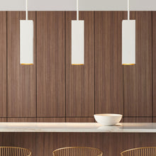 Load image into Gallery viewer, Exo LED Pendant Light in dining room.
