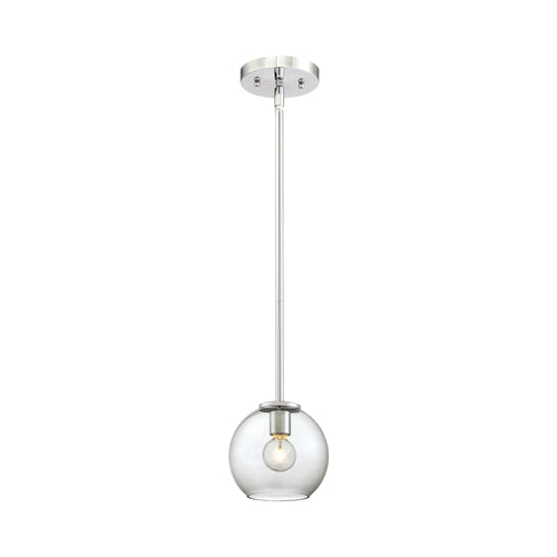 Exposed Mini Pendant Light in Chrome.