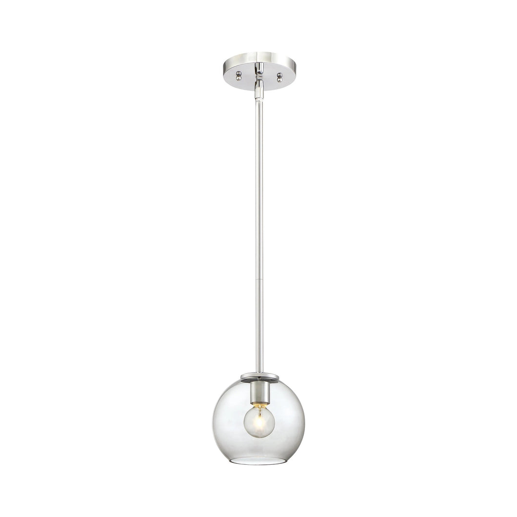 Exposed Mini Pendant Light in Chrome.