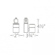 Load image into Gallery viewer, Exterminator II 1014 LED Track Head - line drawing.
