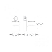 Load image into Gallery viewer, Exterminator II 1023 LED Track Head - line drawing.

