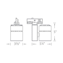 Load image into Gallery viewer, Exterminator II LEDme Track Head - line drawing.
