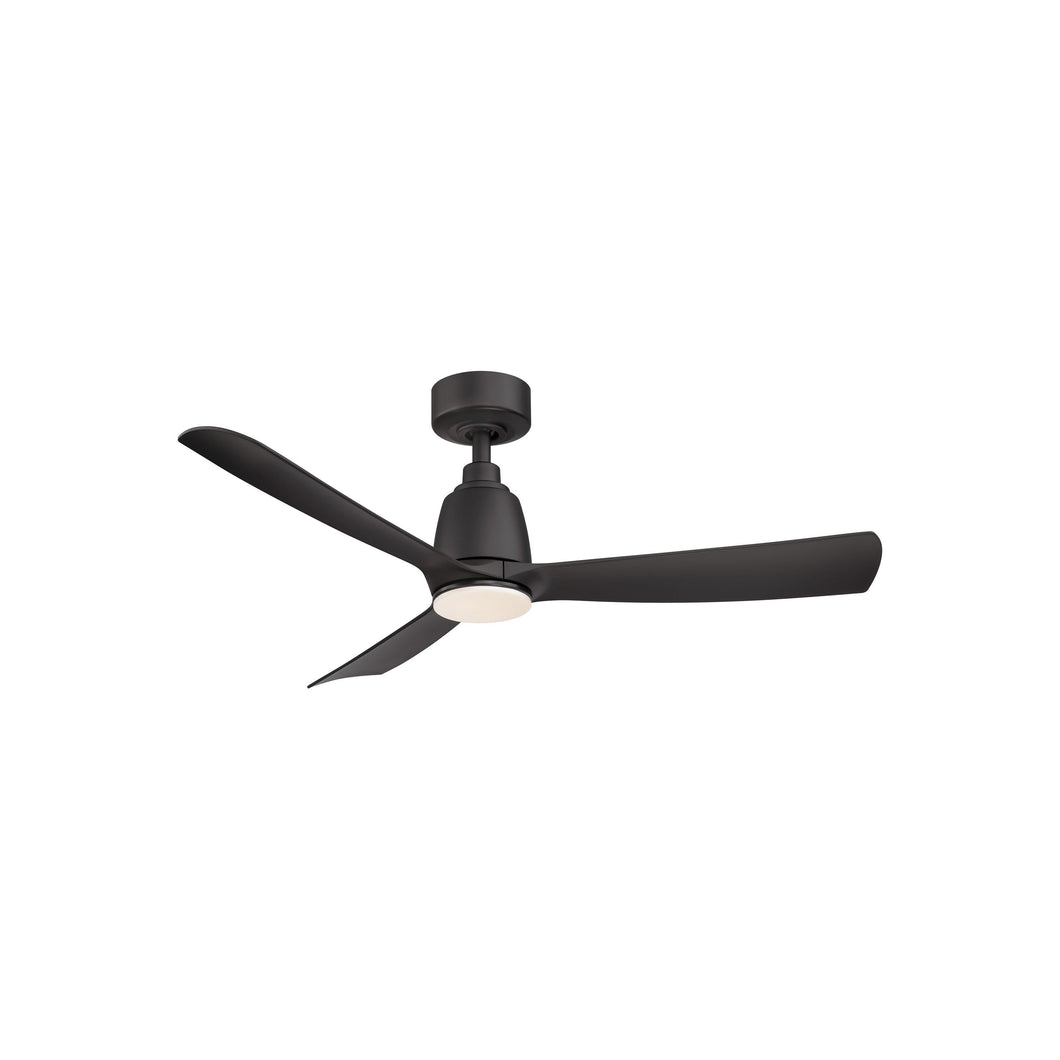 Kute Indoor / Outdoor LED Ceiling Fan in 44-Inch/Black.